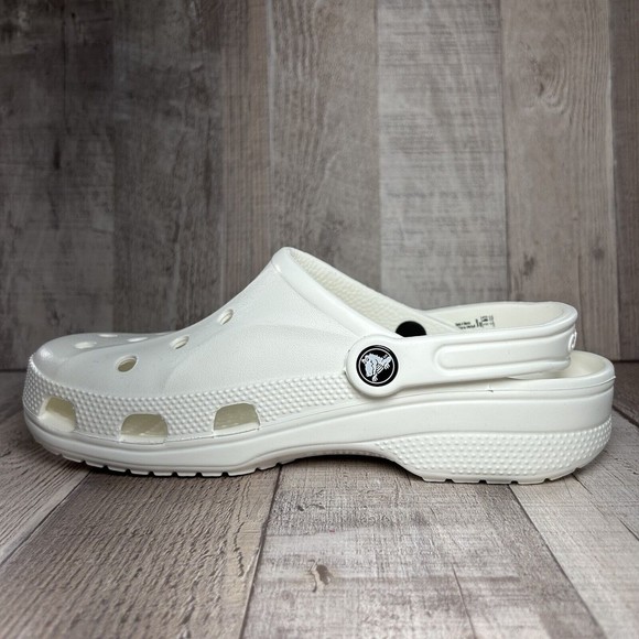 Crocs Baya Unisex Clog Shoes White Slip-On Men's Size 6 I Women's 8 10126-100 - Picture 10 of 12